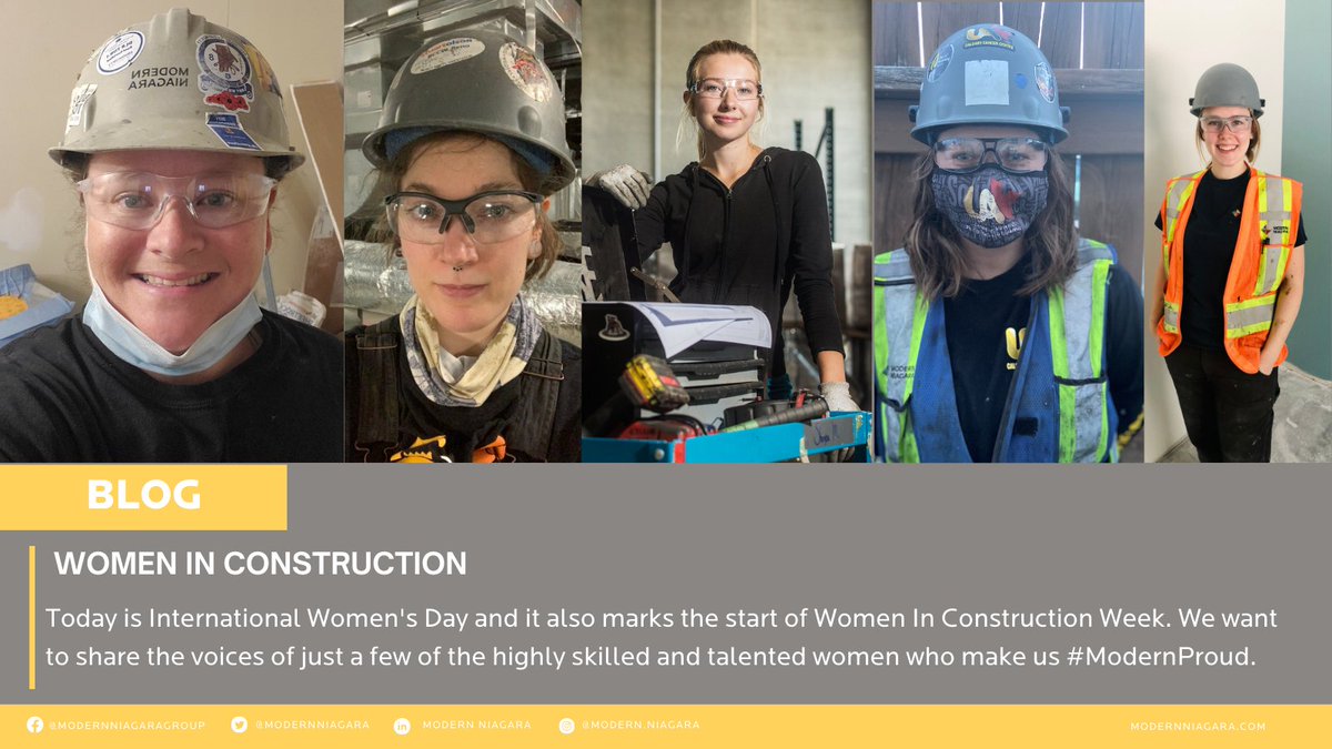 Today is #IWD2021, and it also marks the start of #WomenInConstructionWeek. 

We want to share the voices of just a few of the highly skilled and talented women who make us #ModernProud. 

To read more, click here: ow.ly/gQBY50DSvku