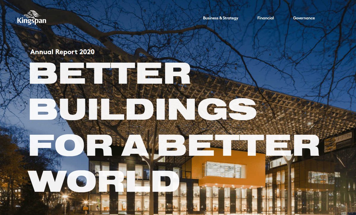 Notre rapport annuel est disponible. Cette année nous avons créé un document interactif en plus du pdf. Le temps d’une pause, cliquez sur le lien et vous verrez nos bons résultats obtenus l'année passée: annual-report.kingspan.com 

#rapportannuel #rapportfinancier #planetpassionate