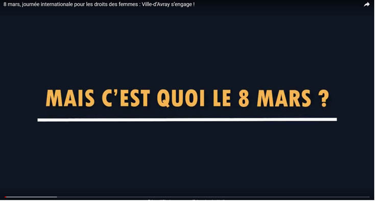 8 mars, journée internationale pour les droits des femmes : Ville-d’Avra... youtu.be/OgbJ77vIRF8 via <a href="/YouTube/">YouTube</a> 
Une vidéo ludique et pédagogique pour comprendre le 8 mars et le poids des inégalités qui perdurent encore aujourd’hui