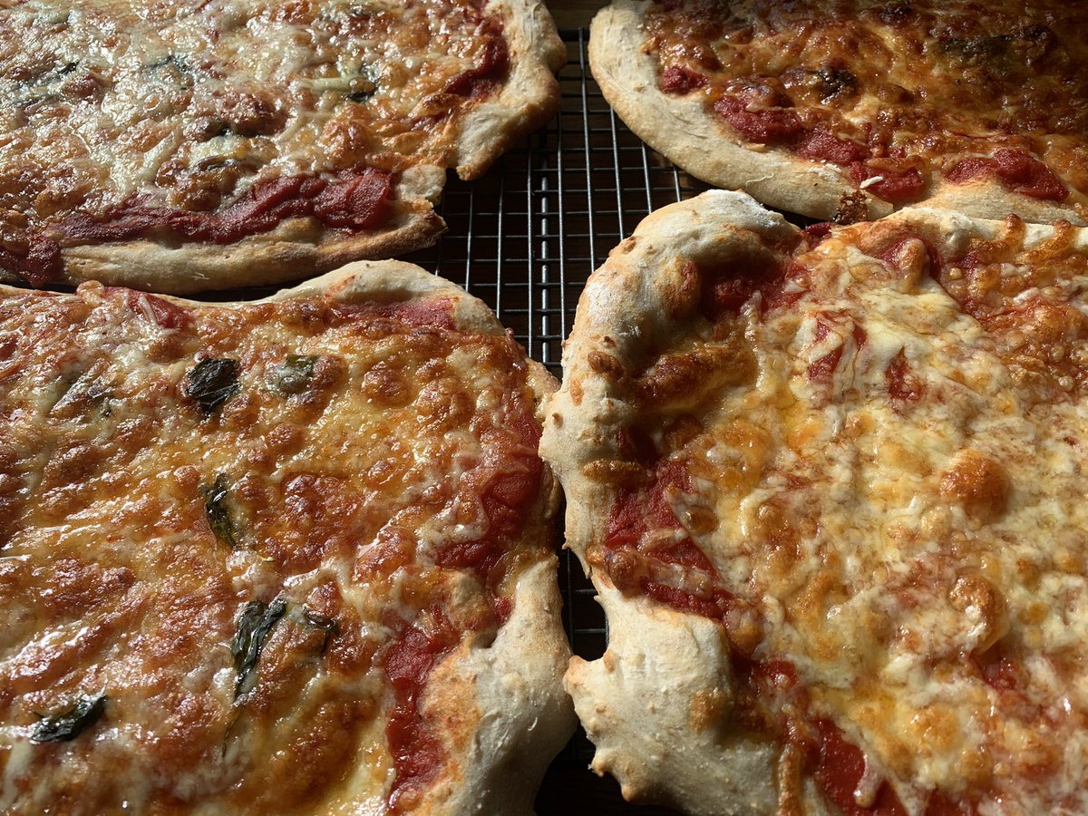 gtrogers's tweet photo. Done with the local takeaway options for a while so batching out sourdough pizza to freeze instead. Hipster life goals? https://t.co/4ZMpFjoXMY