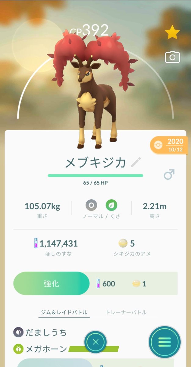 ট ইট র 大澤真依 まいっちんぐ 秋に進化した メブキジカ のオスと 今日進化したメブキジカのメス ポケモンで四季を感じる31歳 春 ポケモンgo Pokemongo