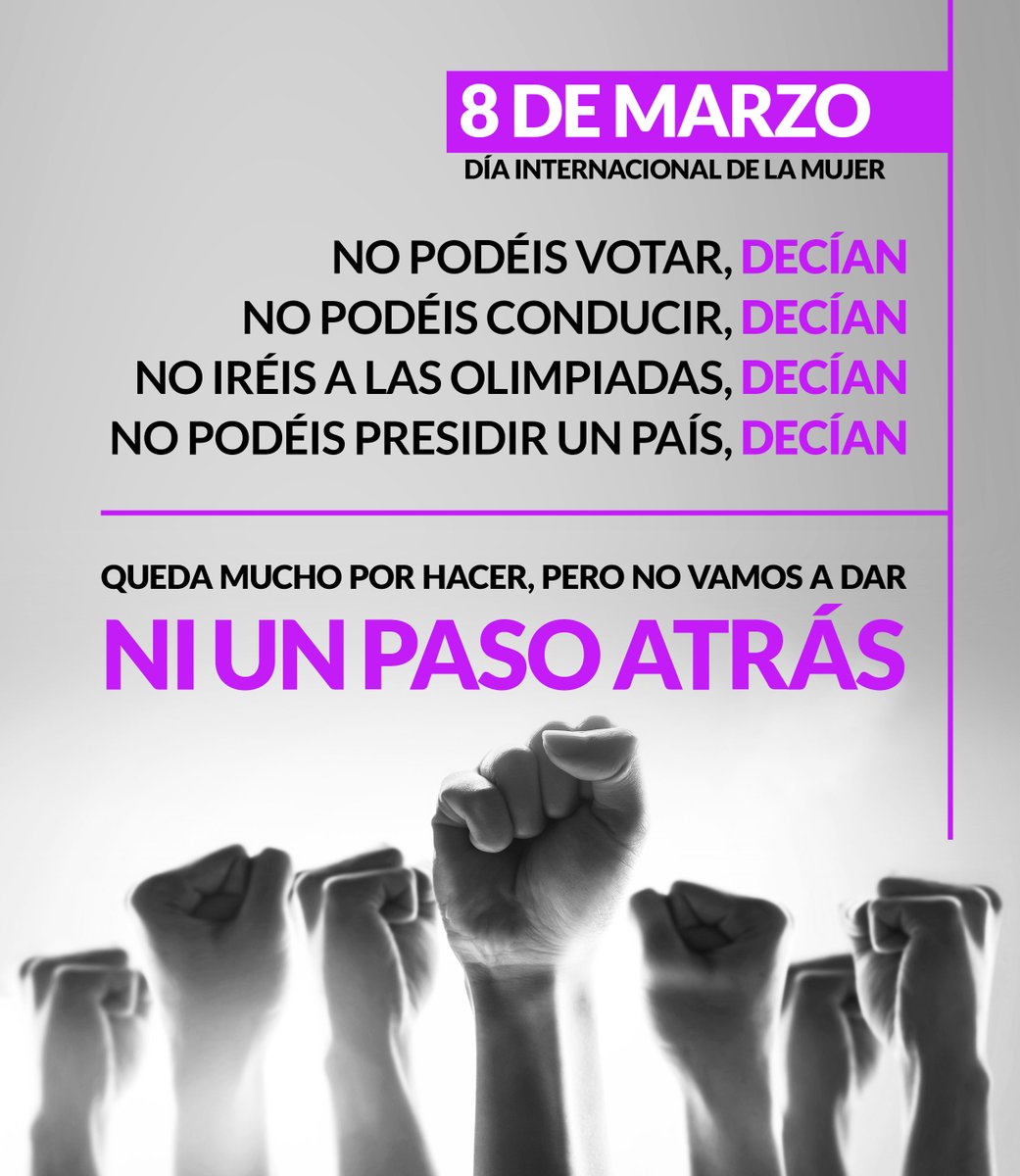 #8Marzo2021 todo nuestro apoyo a todas las mujeres
