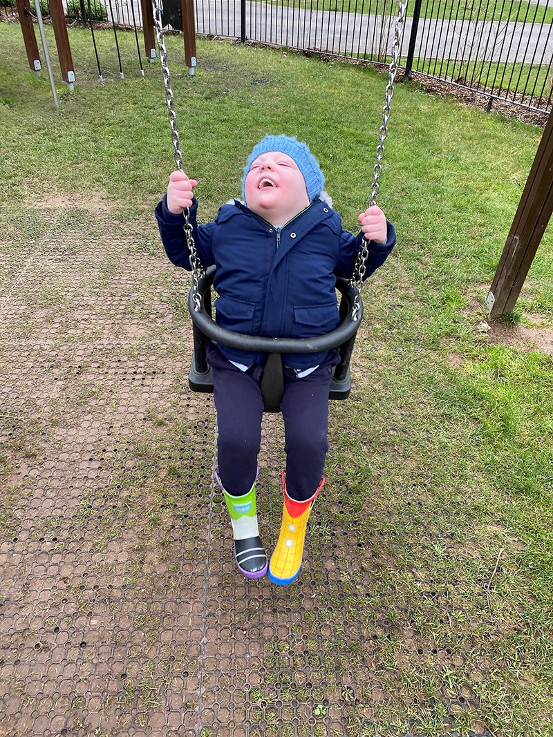 Austin's truly got a friend in his Jessie May nurses, Bryony and Andy! 💜

They took a bundled up trip to the park when they visited last week to blow away the cobwebs, and Austin took the chance to don his awesome Toy Story wellies!

#MondayMotivation