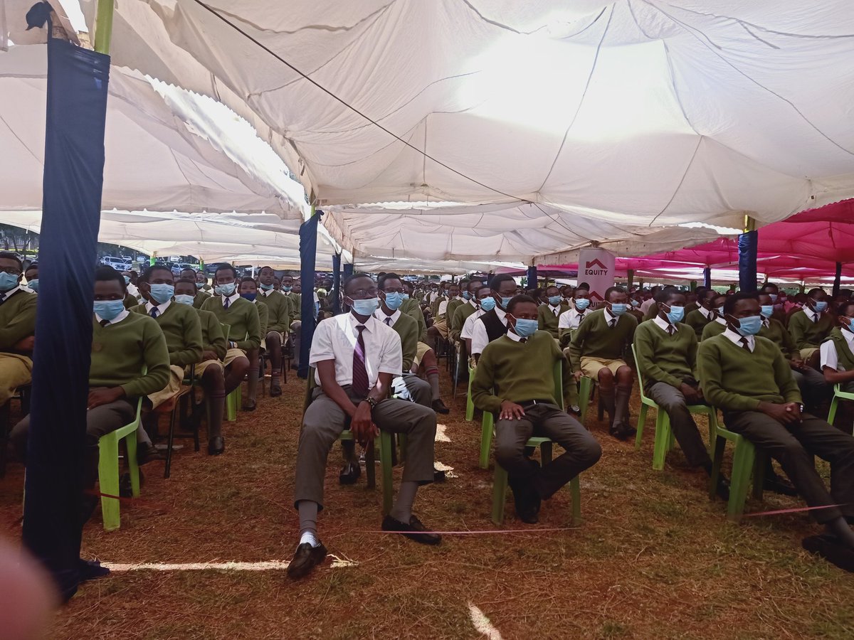 AllianceAHS's tweet photo. Education CS George Maghoha, @KeEquityBank CEO Mwangi joins @AllianceAHS community in the school grounds https://t.co/v2ZGUB1ZgC