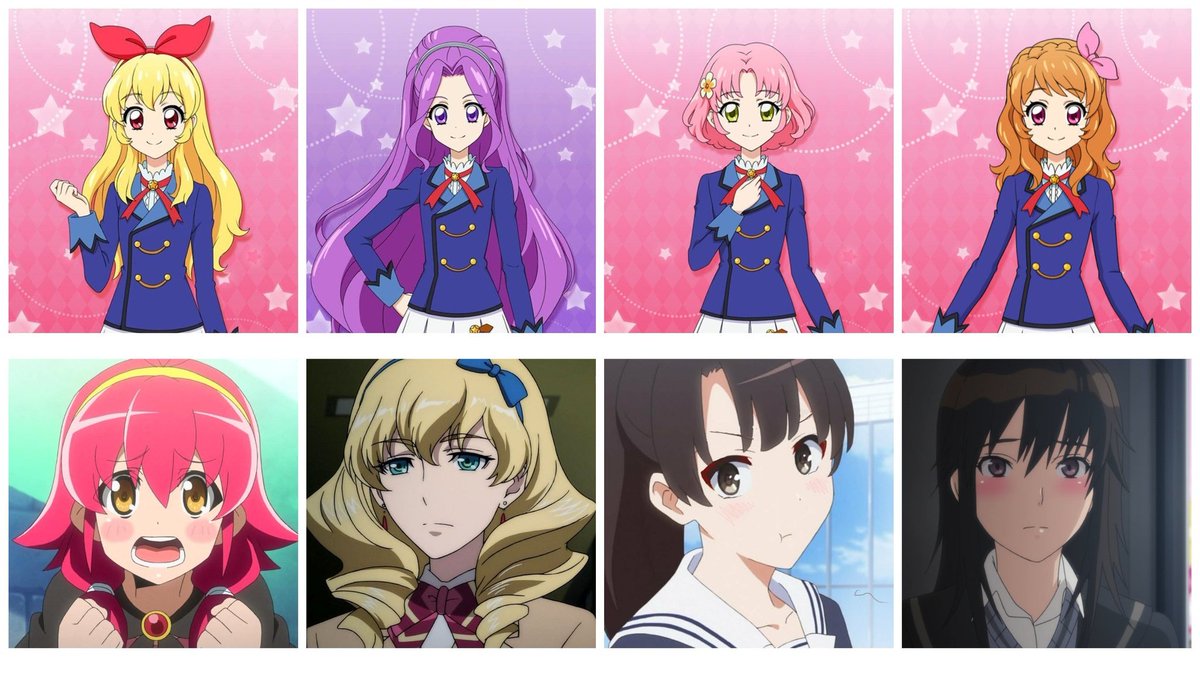 Toj K05 Pa Twitter 同じ声優でキャラ二人晒せ 諸星すみれ 星宮いちご ユナ 寿美菜子 神崎美月 二宮タカヒ 安野希世乃 北大路さくら 加藤恵 下地紫野 大空あかり 宮前透