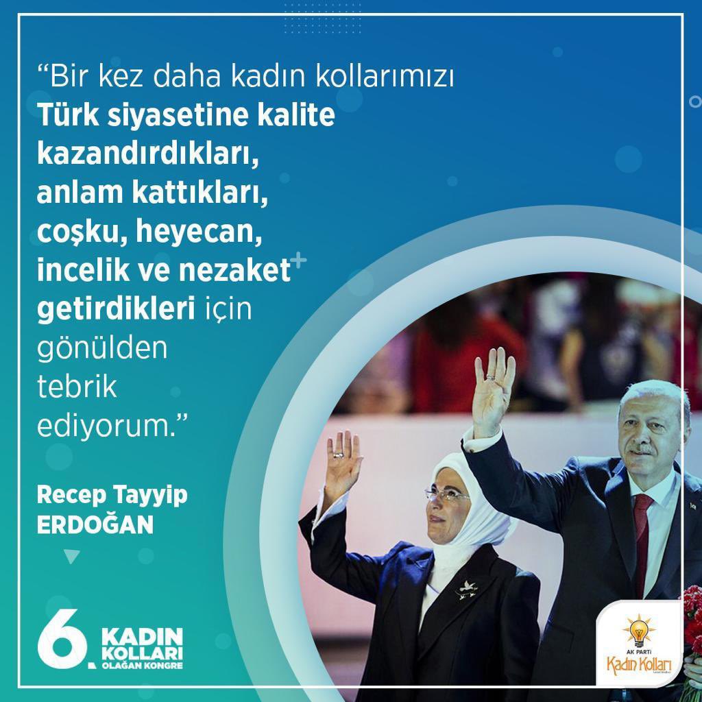 akkadinistanbul's tweet photo. Cumhurbaşkanımız, Genel Başkanımız Sayın @RTErdogan ;
"Bir kez daha kadın kollarımızı Türk siyasetine kalite kazandırdıkları anlam kattıkları, coşku heyecan, incelik ve nezaket getirdikleri için gönülden tebrik ediyorum."

#İnandığınYoldaYürü 
#İstanbul2023KadınlaLiderininYanında https://t.co/WwcfhyxcCq