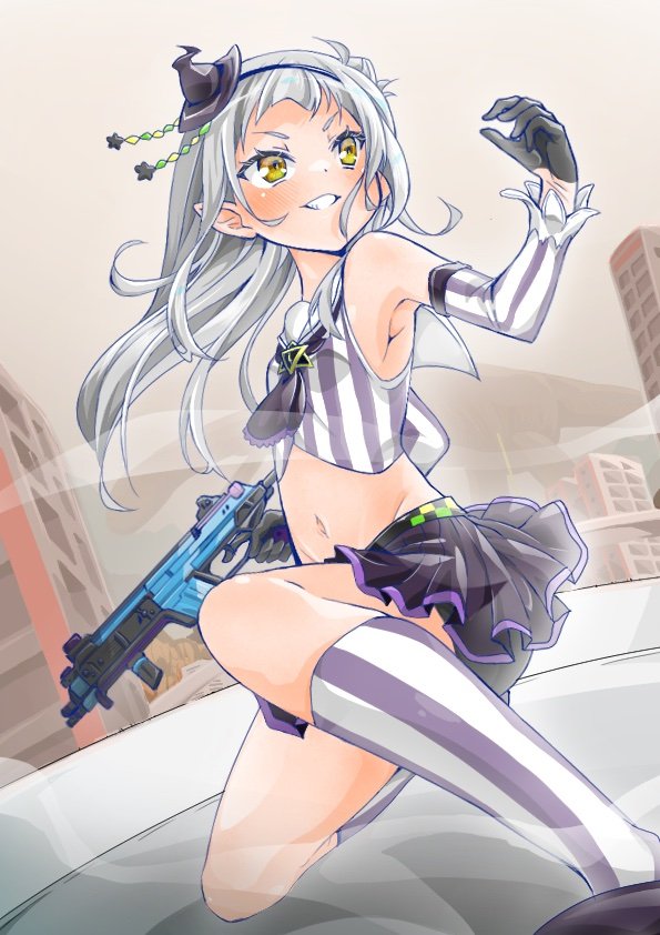 紫咲シオン 「#どこかの誰かに刺さればそれで良い
本当それでいい( ・`д・')✨ 」|いなずま⚓🔆のイラスト