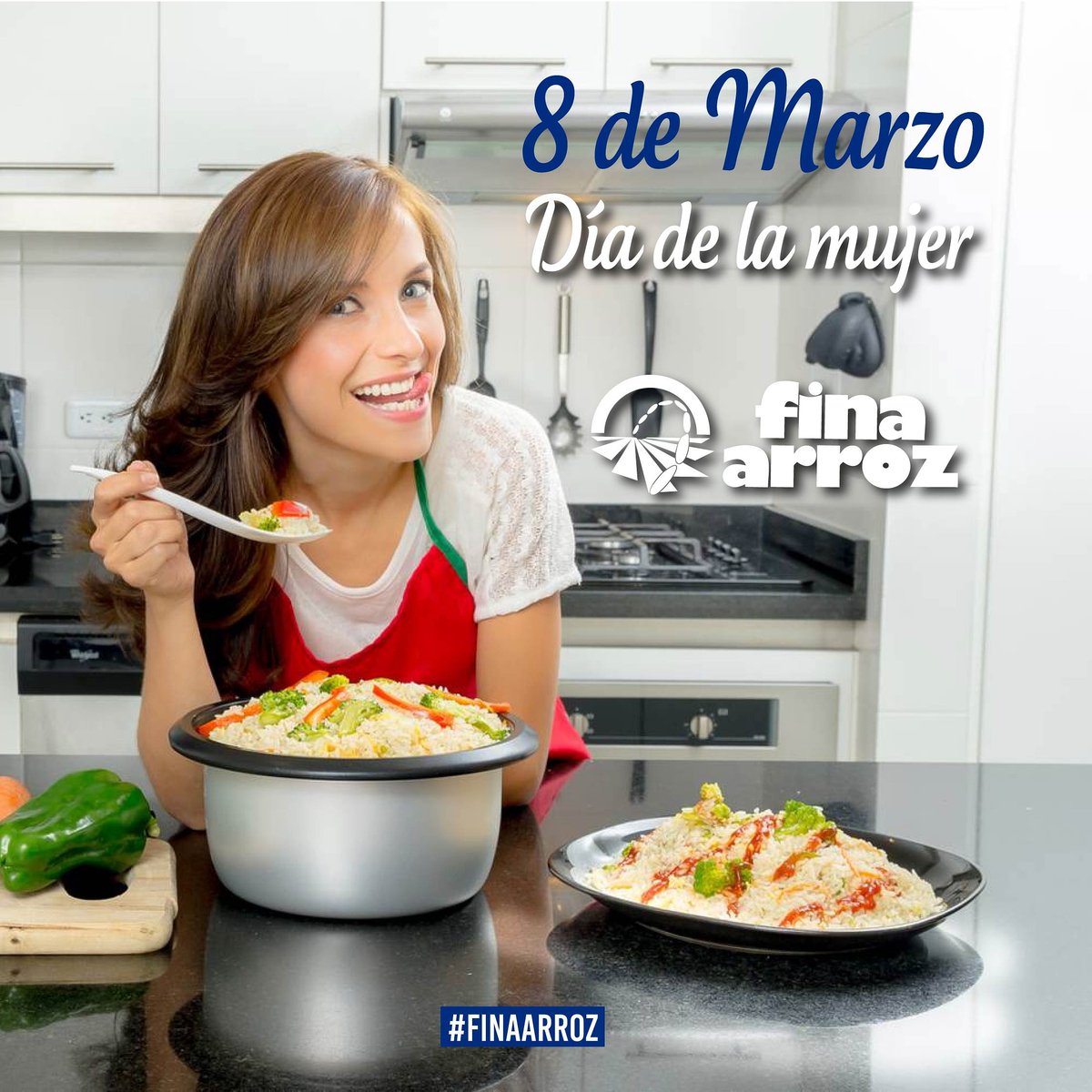 Feliz día internacional de la mujer 
.
.
#diadelamujer #finaarroz #felizdía #felizdiadelamujer #diamujer #mujer #aliementosfina #alimentamosalegria