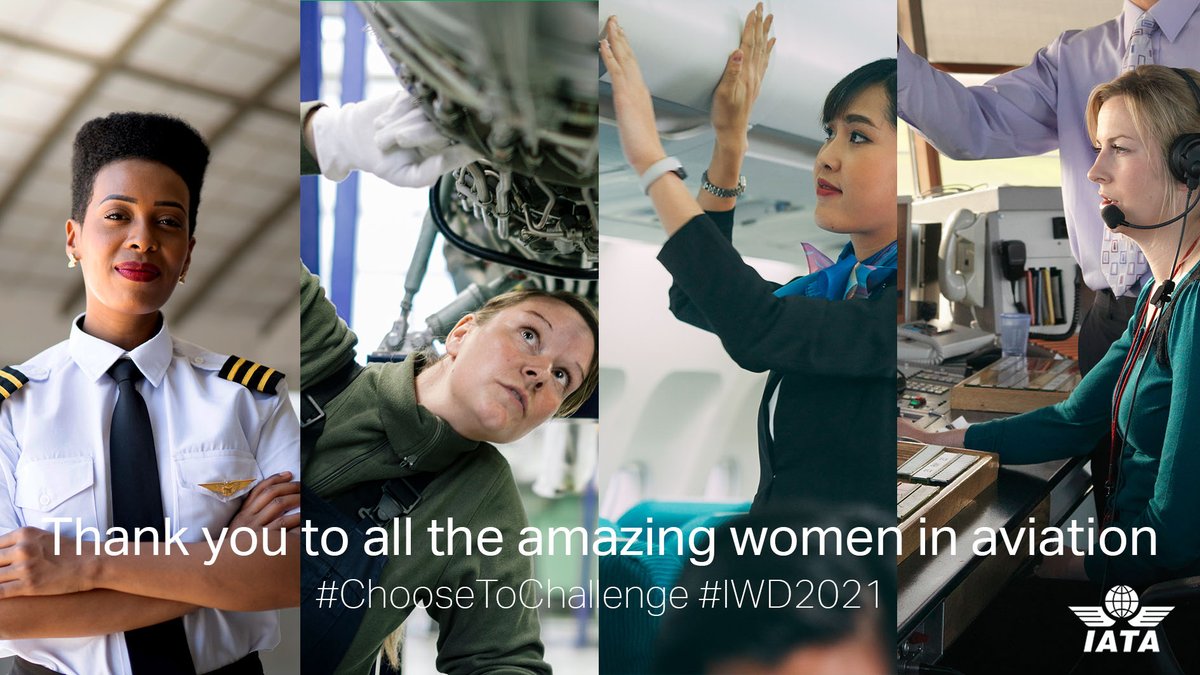 On #IWD2021 we salute the dedication of women in aviation as our industry faces its biggest challenge 👏✈️.

We will emerge from this crisis building back better with diversity #25by2025. 

#ChooseToChallenge💜