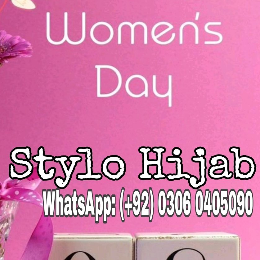World Women's Day

Happy Women's day to all the incredible women
Not just today but everyday.

link for online shoppiing. stylohijab.com 
order on whatsapp: (+92) 306 0405090
Email for any query: support@stylohijab.com 

#internationalwomensday202