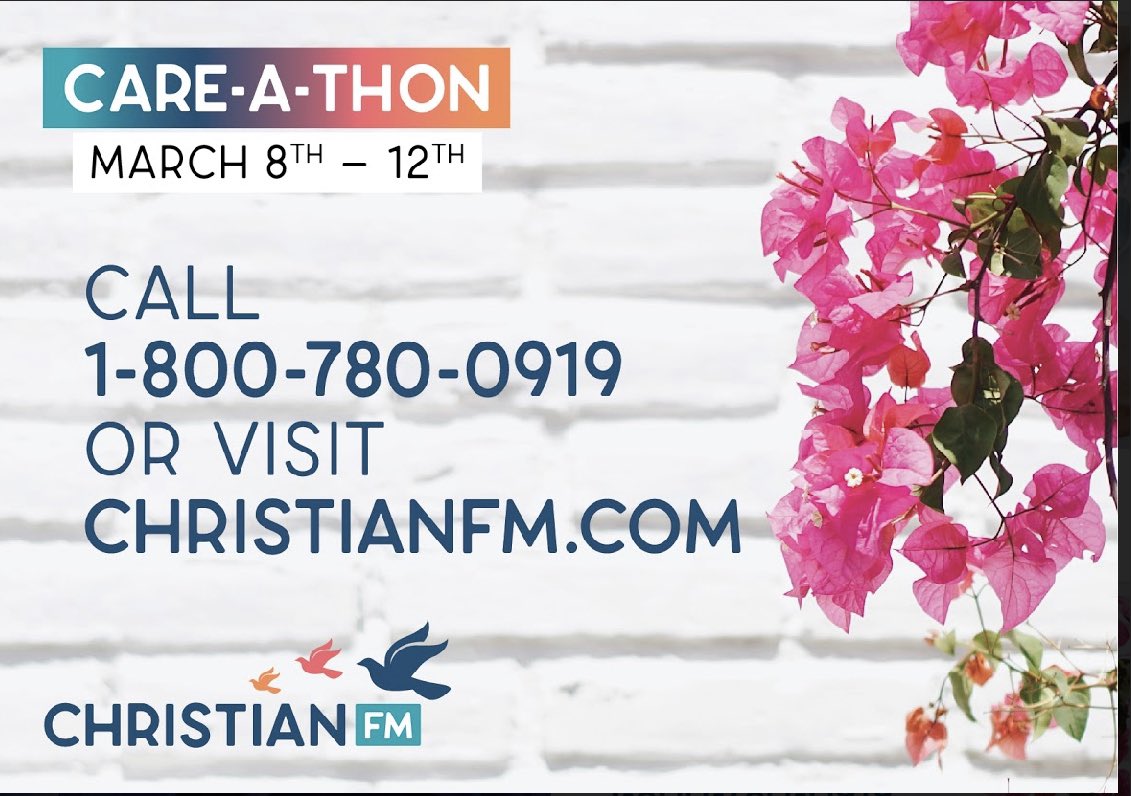 ChristianFM's tweet image. Care-A-Thon has started! Give online: ChristianFM.com or on our app: apps.apple.com/us/app/christi…