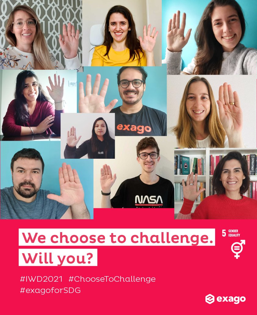 ExagoHQ's tweet photo. Gender parity will not be attained for close to 100 years.

🖐 We #choosetochallenge. For a world free of stereotypes and violence; a world that’s peaceful, sustainable, innovative, with equal rights and opportunities for all.

💪 We are in this together, on all fronts.

#IWD2021 https://t.co/51P3mv91WK