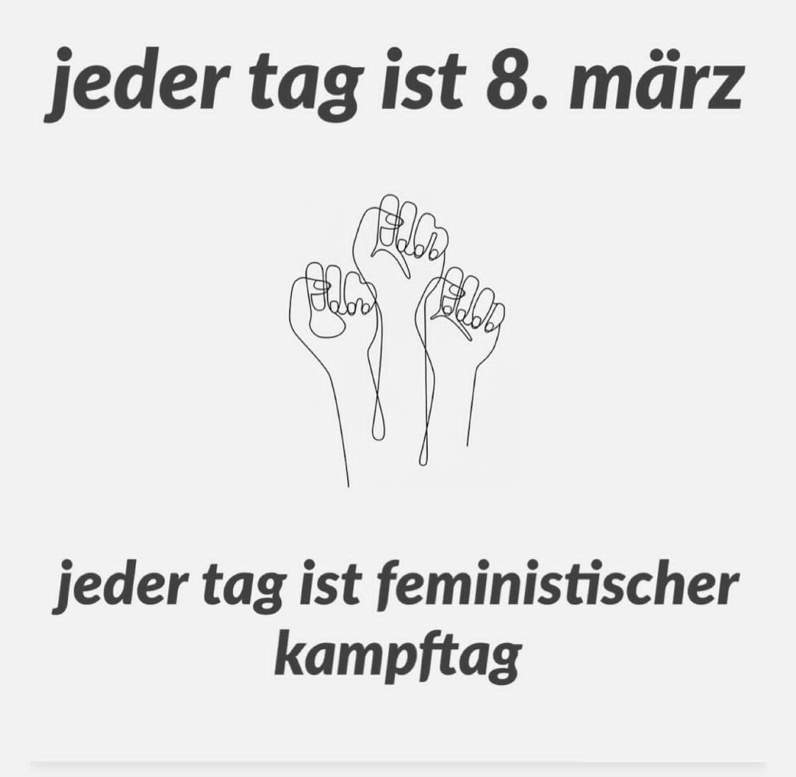 Es Bleibt noch viel zu tun. Wir stehen an der Seite aller Menschen die für Gleichberechtigung kämpfen.
#Frauenkampftag #Feminismus #queerfeminismus
<a href="/OVGUpresse/">Otto-von-Guericke-Universität Magdeburg</a> <a href="/sturaOVGU/">StuRa OVGU | Student Council Magdeburg</a>