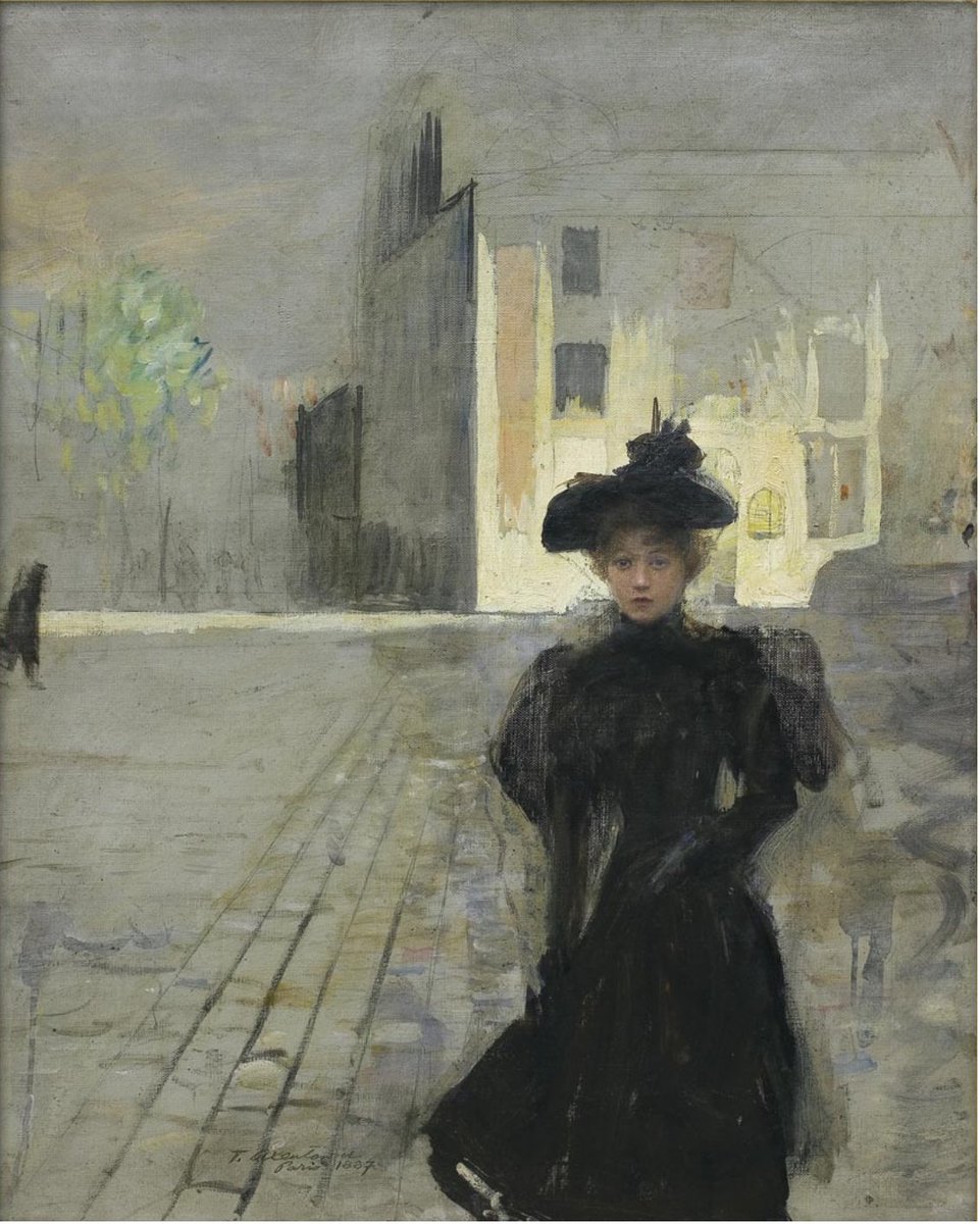 ludka142's tweet photo. Teodor #Axentowicz (1859 - 1938)
Samotna w mieście. Paryżanka | Paryż 1887, olej na płótnie, 55,3 x 46 cm, własność prywatna
#polishart https://t.co/ZkxdKoWWDB