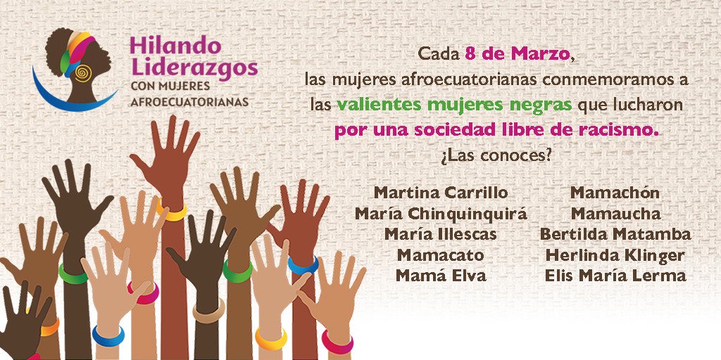 Mujeres Afro Ecuador - Conamune Nacional tweet media