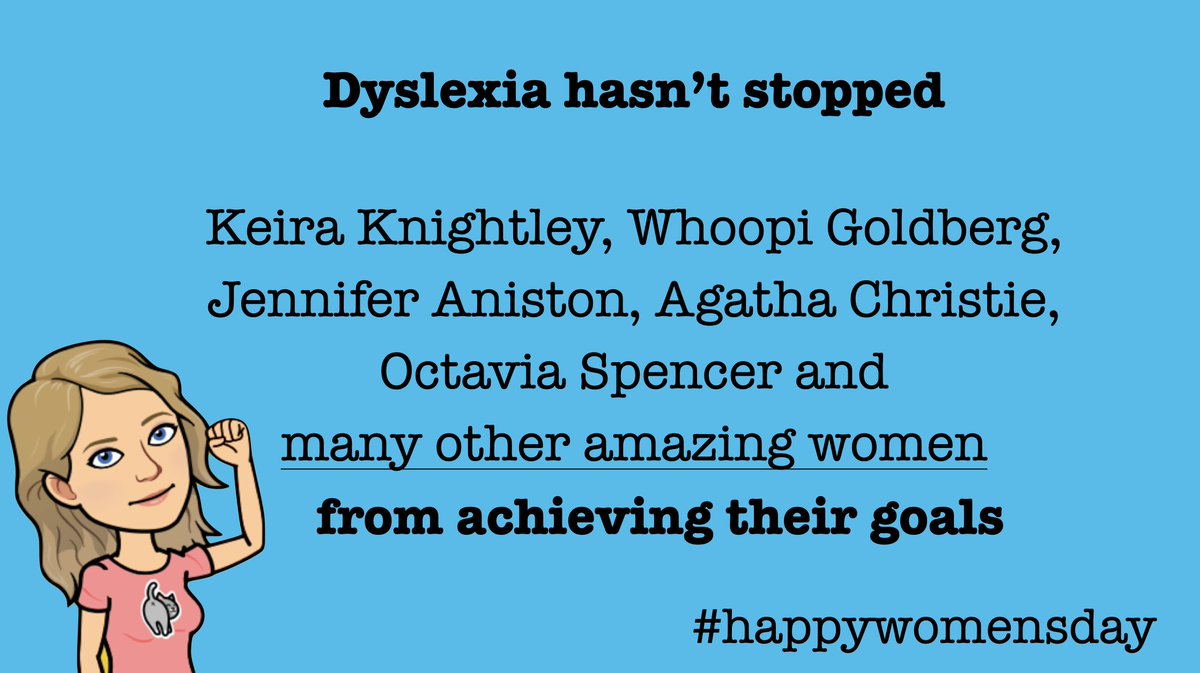 💁‍♀️ May Dyslexia never stop you! #happywomenday #InternationalWomensDay #kvinnedagen #Dyslexia