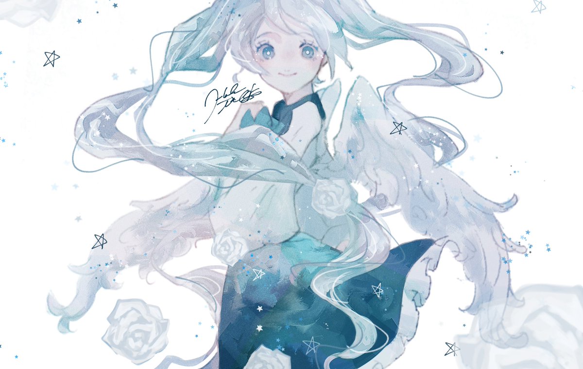 初音ミク 「#ミクの日2021 」|眩しいのイラスト