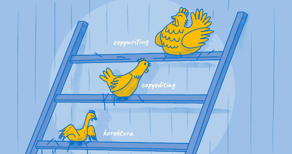 Korektura, copyediting, nebo copywriting? Samé ko-co-co. Jak se v tom má nebohý klient vyznat? To rád vyslepičím na blogu: romanveznik.cz/ko-co-co