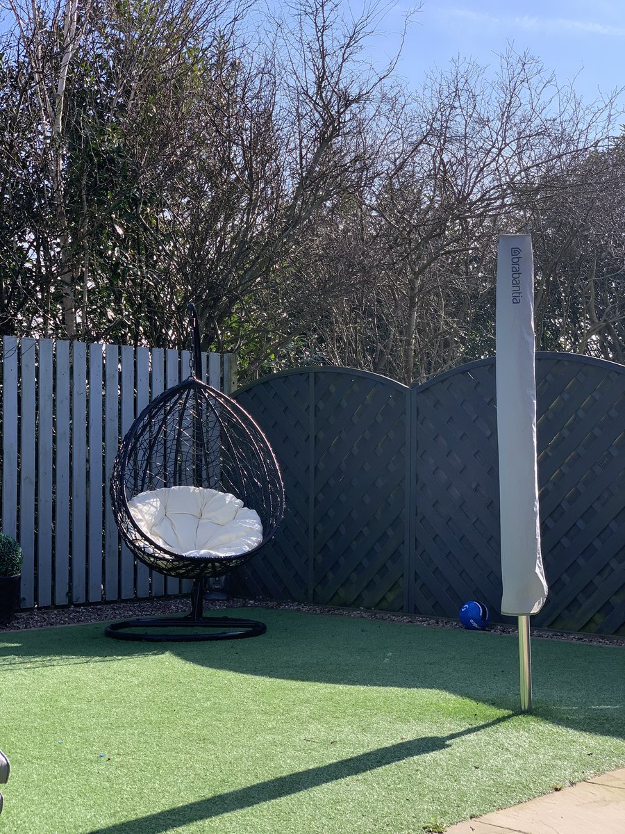 MikeDoyleComedy's tweet photo. Her chair is out today #stunningweather @MarieDoyle1972 https://t.co/g1wa5X3HfU