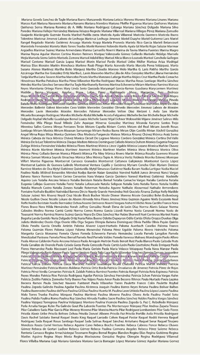 alondradlp's tweet photo. Carta al Presidente Andrés Manuel López Obrador. Firmada por miles de mujeres.

Quien esté de acuerdo firme con nosotras.

 #YoTambiénFirmo #SomosUnaVozMx #8M

@somosunavozmx https://t.co/FLXOStNZ0M