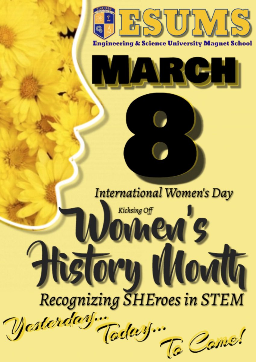 esumstweet's tweet photo. #esums #WomensHistoryMonth @MedriaBlue @NHPSChoice @DrPaulWhyte @HannansRedd @SJohnnyson https://t.co/5PDGbFpEgt