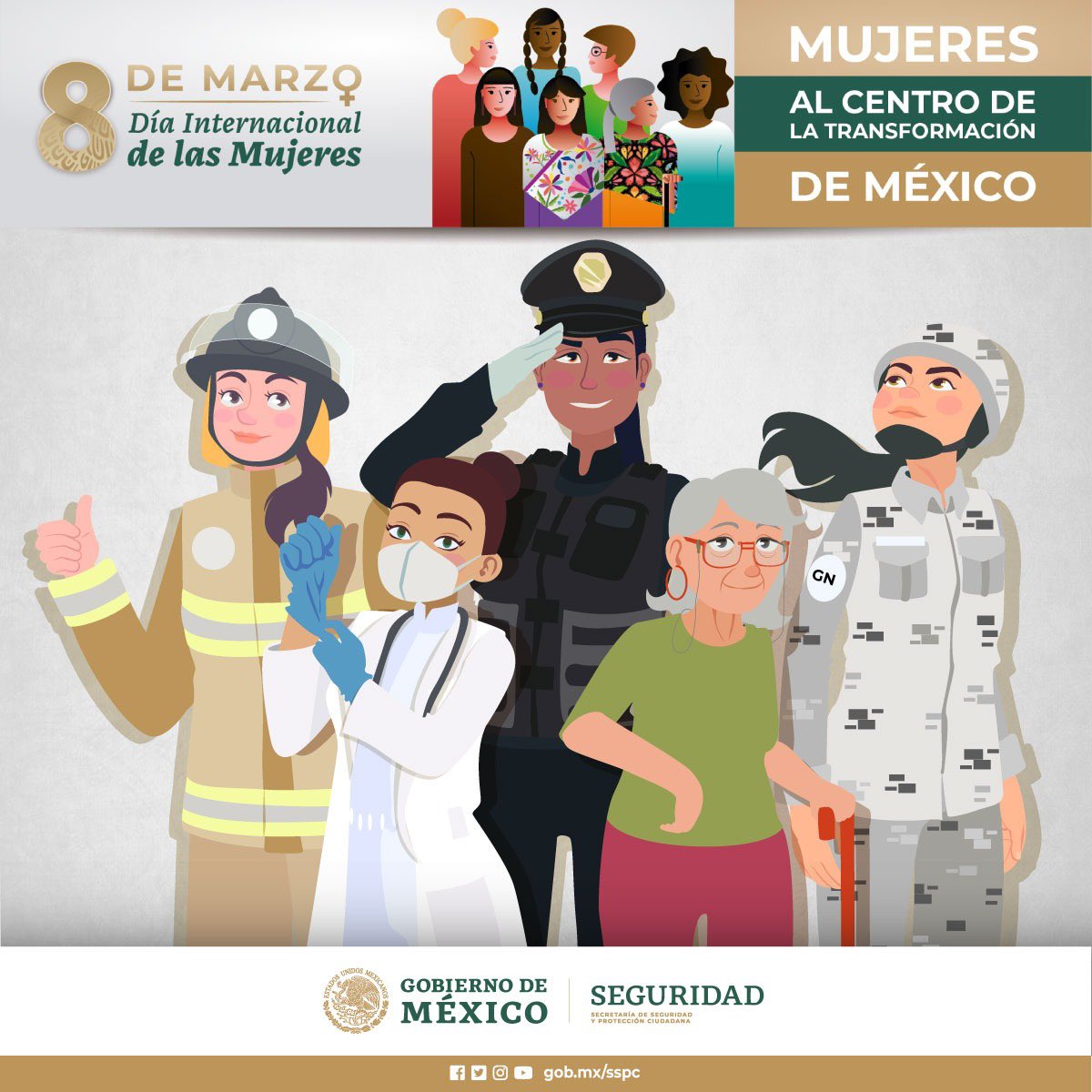 En el #DíaInternacionalDeLaMujer reconocemos a todas las que han luchado por la igualdad de derechos y oportunidades. #8M2021 #MujeresEnLaTransformación #GeneraciónIgualdad https://t.co/MXwrCqs95O