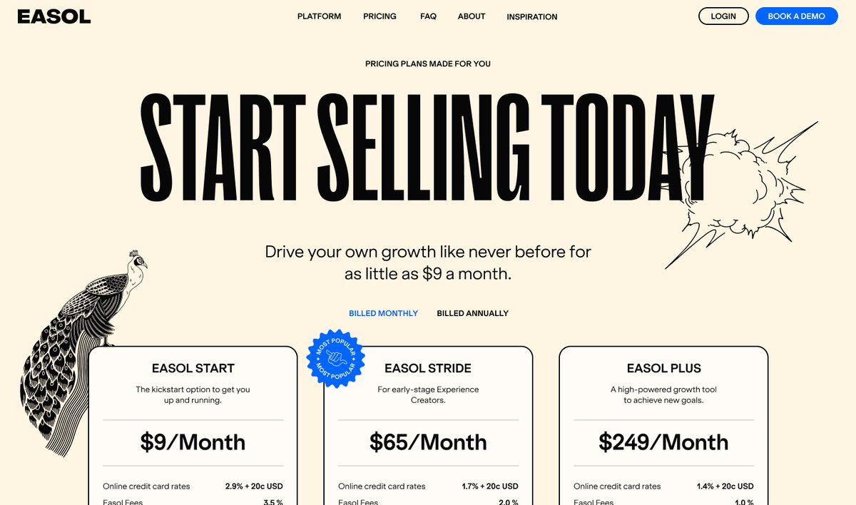 CommArts's tweet photo. WEBPicks: @studiofreight’s website introduces @easol_, an e-commerce service built to support businesses that sell experiences.  https://t.co/qhcO3phiJU
#WEBPICK #website #interactive #ecommerce #business https://t.co/mO9k87PL1A