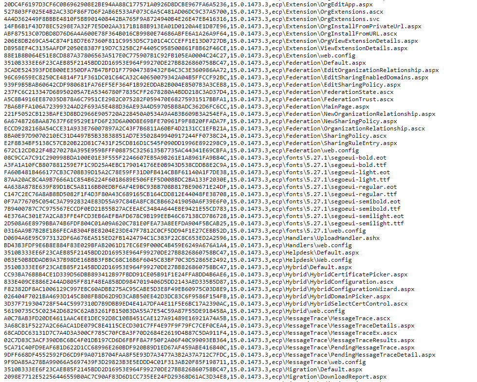 JohnLaTwC's tweet image. Looking for hashes of known good Exchange files? Here are hashes from the Exchange team:
github.com/microsoft/CSS-…