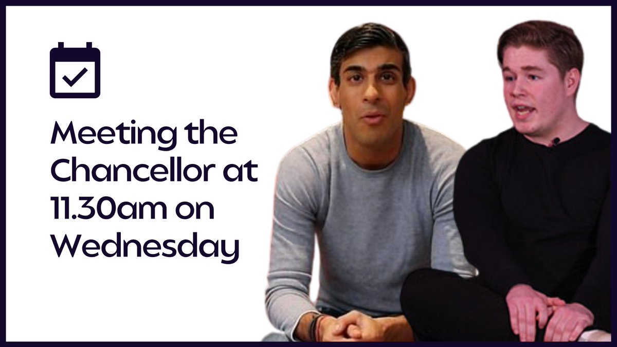 JacksonRParsons's tweet photo. I will be meeting The Chancellor @RishiSunak @hmtreasury one on one to speak about young people and the budget - Wednesday 10th March 2021 but mostly will follow with a live Q&amp;A with the Chancellor at 11.30am.

What question would you like me to ask the Chancellor, comment below? https://t.co/vXZYVHyDN5