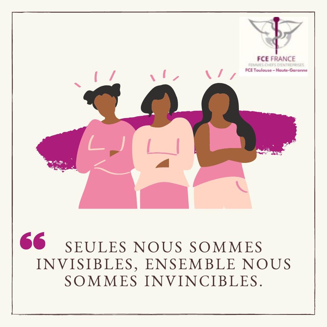 Pour la journée des droits de la femme, nous vous souhaitons certes une belle journée mais surtout 365 jours de liberté, d'expression personnelle, de droit d'être vous ! #femmesformidables 

<a href="/FCE_Tarn/">FCE du Tarn</a> <a href="/FCEFrance/">FCE France</a> <a href="/FCEAude/">FCE AUDE - Femmes Chefs d'Entreprises de l'Aude</a>