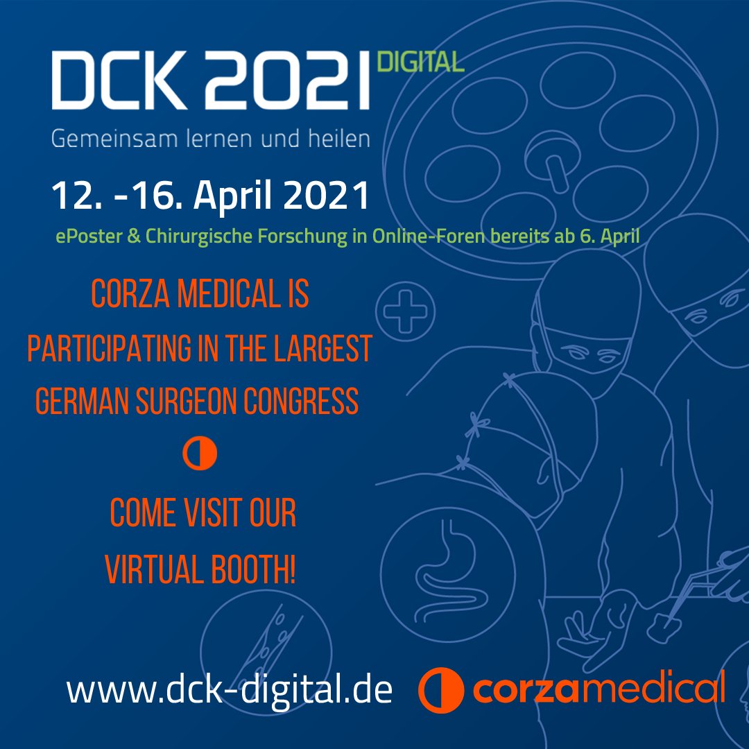 Visit us virtually at the 138th German Surgeons Congress (DCK) 
German Society for Surgery

Learn more now!
hubs.ly/H0HSmCR0 

@dck2021

#dck2021 #dckdigital #medicaldeviceindustry #meddevice #medtech #medicaltechnology #medtechindustry #medicaldevices #medicaldevice
