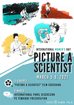 [#THREAD] 1/5 Aujourd'hui, c'est la journée Internationale des Droits des Femmes. Pour l'occasion, plusieurs chercheuses ont organisé une projection débat en interne autour du film "Picture a Scientist". #8mars #InternationalWomensDay