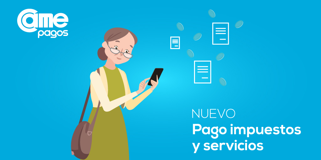 #𝐍𝐨𝐯𝐞𝐝𝐚𝐝𝐞𝐬⁣
¡Incorporamos el SERVICIO PAGO DE IMPUESTO Y SERVICIOS.
⁣
Ahora podés abonar facturas a través de CAME PAGOS (Solo disponible en versión web).
⁣
Ingresá al siguiente link y mirá las instrucciones de uso: camepagos.com.ar/.../pago_de_Im…
 <a href="/redcame/">CAME</a>  <a href="/CAMEPagos/">CAME PAGOS</a>