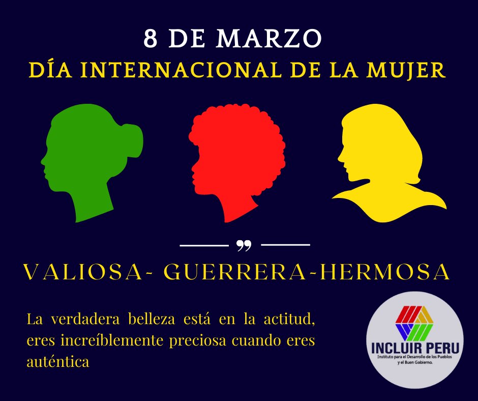 IncluirP's tweet photo. Desearles con admiración y respeto FELIZ DÍA a todas las mujeres maravillosas!!! https://t.co/t5ILNmjk5H