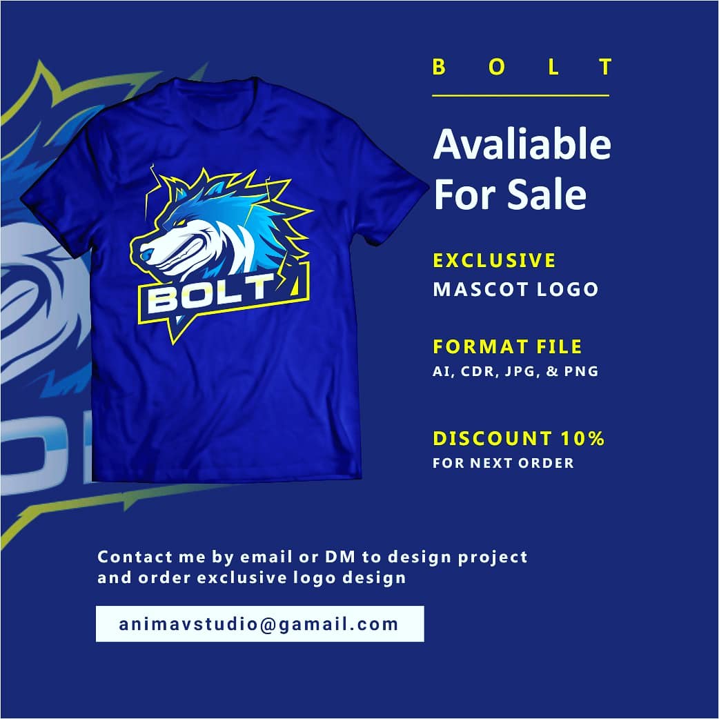 BOLT Logo

Available for sale !

Contact me or direct order now on fiverr.com/yusufbadri or fiverr.com/animavstudio

#logo #mascotlogo #gaminglogo 
#design  #simplelogo
#logodesign #fiverr2020
#fiverr
#fiverrlogo
#SONGMACHINELIVE
#Alito #SaturdayMorning #DogecoinRise