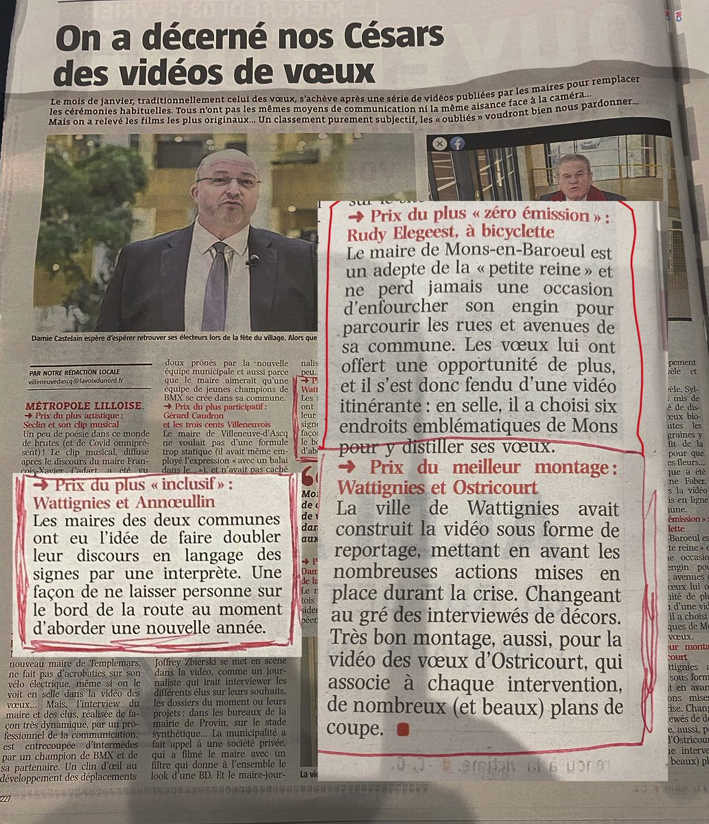 webcom_tv's tweet photo. BELLE VICTOIRE ! 
3 prix décernés par la VDN pour nos réalisations de voeux de Maire de la région. Une belle récompense pour l'équipe https://t.co/zAPvd9NLed :)  Merci à ces élus de nous avoir fait confiance ! 🙏🏼

#webcomtv #prix #voixdunord #hautsdefrance https://t.co/8d4sxRPH8p