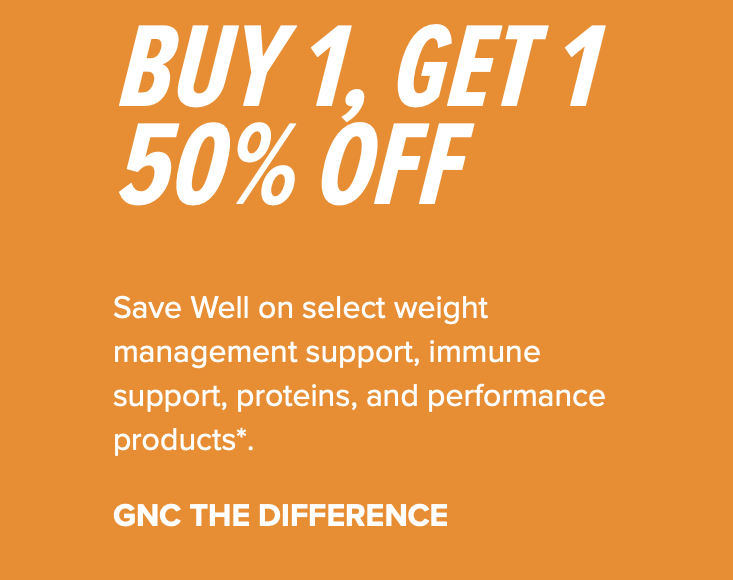 WarwickMall's tweet photo. GNC BOGO 50% OFF for a limited time only! Start your week off right! https://t.co/5GW8bnb0of