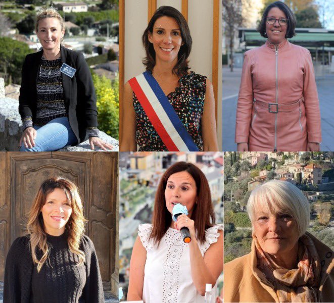 Je salue également les nouvelles Maires de la <a href="/MetropoleNCA/">Métropole Nice Côte d'Azur</a>, brillantes, déterminées, dévouées et compétentes. Je suis fière de voir ces femmes s’engager pour notre territoire.
Julie Charles, <a href="/AnaisTosel/">Anaïs Tosel</a>, <a href="/AgnelliMylene/">Agnelli Mylène</a>, <a href="/CaroleCervel/">Carole Cervel</a>, Loetitia Lore et Nicole Labbe.
