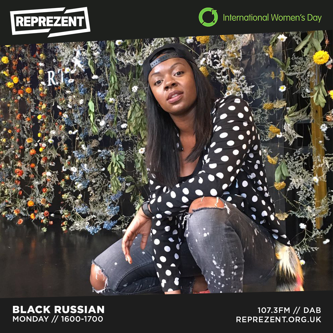 ReprezentRadio's tweet photo. 1600-1700

@BlackrussianIam

#internationalwomensday2021
is in full swing, Up next, Black Russian is rolling through with
@AlicaiHarley &amp; @Carmen_LondonDJ playing tracks from some of their favourite women in music!!

REP | 107.3 | DAB https://t.co/HnzOiUTXNe