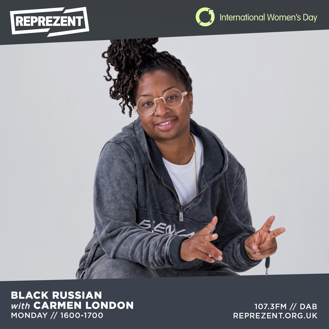 ReprezentRadio's tweet photo. 1600-1700

@BlackrussianIam

#internationalwomensday2021
is in full swing, Up next, Black Russian is rolling through with
@AlicaiHarley &amp; @Carmen_LondonDJ playing tracks from some of their favourite women in music!!

REP | 107.3 | DAB https://t.co/HnzOiUTXNe
