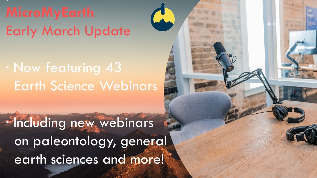 Following the comments in the thread of <a href="/sasbrune/">Sascha Brune</a>, we've updated our list of Earth Science webinars with webinars from <a href="/geohug1/">geohug</a>, <a href="/anuearthscience/">ANU Earth Sciences 🌏</a>,  <a href="/txgeosciences/">UT Jackson School of Geosciences</a>, <a href="/PalaeoPERCS/">PalaeoPERCS</a>, <a href="/aapgsaltbasins/">AAPG Salt Basins TIG</a> and <a href="/RoyalTyrrell/">Royal Tyrrell Museum of Palaeontology</a>! 

We now include 43 geo-webinars and 33 geocasts!
