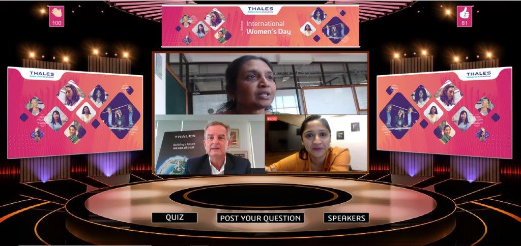 'Twas so inspiring to listen to Ms Nigar Shaji, Project Director, <a href="/isro/">ISRO</a> and Ms <a href="/aditirao6/">Aditi Prasad</a>, COO &amp; CIO <a href="/RobotixLS/">Robotix</a> at #Thales virtual event in India today. Our teams were enthused to learn about their success stories. #InternationalWomensDay #genderequality #ThalesinIndia