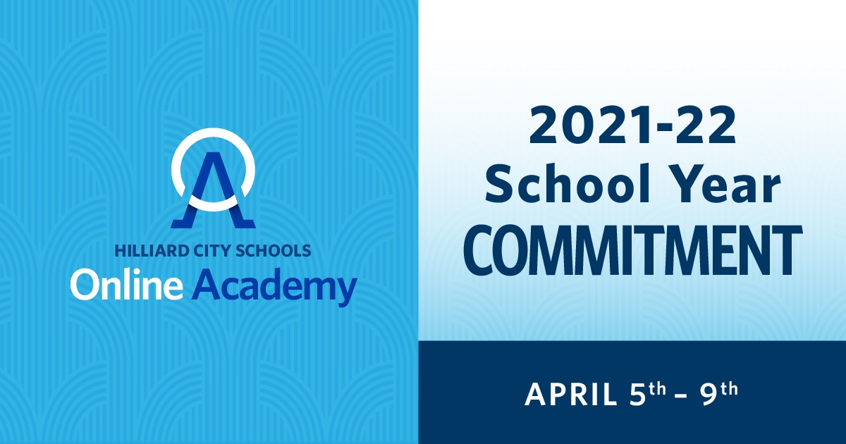 Thinking about the Online Academy for the 2021-22 school year?  Save the date now for a virtual open house on March 24. hilliardschools.org/online-academy…