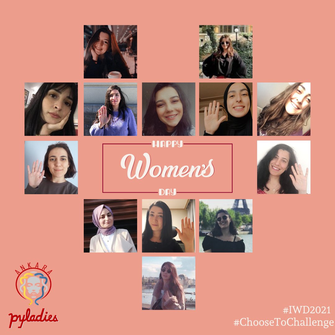 PyLadies Ankara kadınları olarak bizler de buradayız!
#ChooseToChallenge
#IWD2021
#HappyWomensDay2021 #HappyWomensDay
