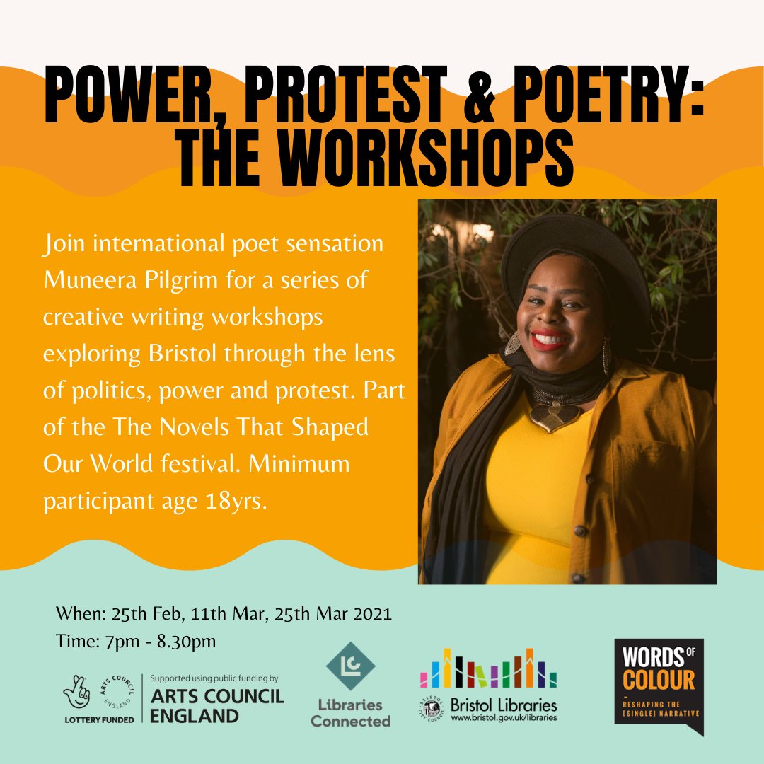 Bristol Libraries (@bristollibrary) on Twitter photo Still a few places left at the second workshop in our #Novelsthatshapedourworld project this Thursday with the fantastic <a href="/MuniPilgrim/">Muneera Pilgrim</a> and <a href="/WordsofColour/">Words of Colour</a>. Book your free place here bit.ly/pppworkshop2
<a href="/BristolLibrary/">Bristol Libraries</a> <a href="/bbcarts/">BBC Arts</a> #librariesfromhome Still a few places left at the second workshop in our #Novelsthatshapedourworld project this Thursday with the fantastic <a href="/MuniPilgrim/">Muneera Pilgrim</a> and <a href="/WordsofColour/">Words of Colour</a>. Book your free place here bit.ly/pppworkshop2
<a href="/BristolLibrary/">Bristol Libraries</a> <a href="/bbcarts/">BBC Arts</a> #librariesfromhome