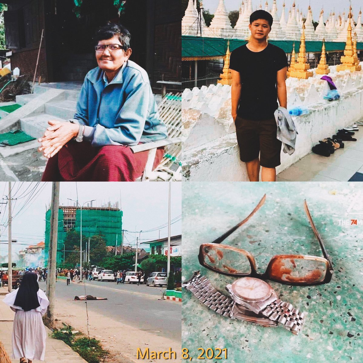 On March 8, in Myitkyinar, Kachin State, two people protesting peacefully were shot dead(headshot) by the military. At least six others were seriously injured.

#Mar8Coup
#SaveMyanmar
#StopMilitaryCoup
#WhatsHappeningInMyanmar