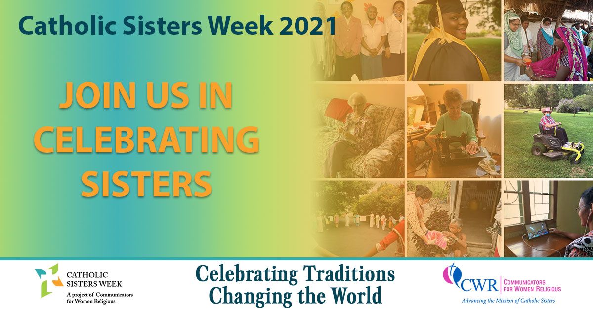 SistersNazareth's tweet photo. Happy Catholic Sisters Week! 52 weeks a year Sisters stand with the poor and immigrants, teach children, fight injustice, heal the sick, share spirituality, empower women, defend the planet, promote peace, and offer hope. March 8-14, let's shine a light on Sisters. https://t.co/7vQ6SXV2xg
