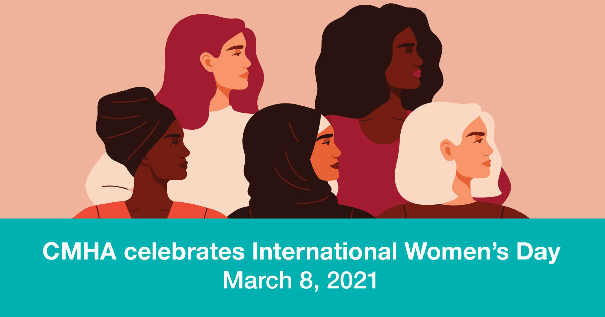 CMHAOntario's tweet photo. Today we celebrate International Women’s Day! March 8 is an important day to celebrate women's social, economic, cultural and political achievements and to also call for gender equality. https://t.co/yUb1RzaWzx #ChooseToChallenge #IWD2021 https://t.co/OGbSrtmz9O