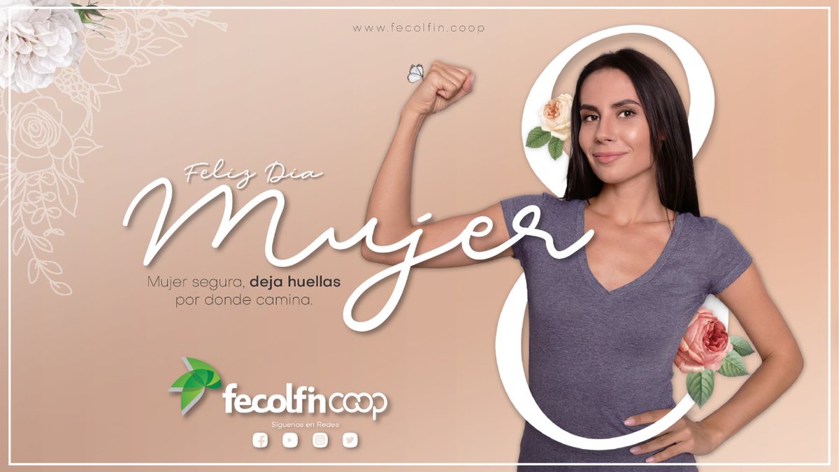 fecolfin's tweet photo. Felicitamos a todas las mujeres en su día.
#InformateFecolfin  #FecolfinEsInnova #FecolfinEsTecnologia
Síguenos en las redes sociales y dale me gusta para que nuestra comunidad siga creciendo. https://t.co/DYq31g0NyL