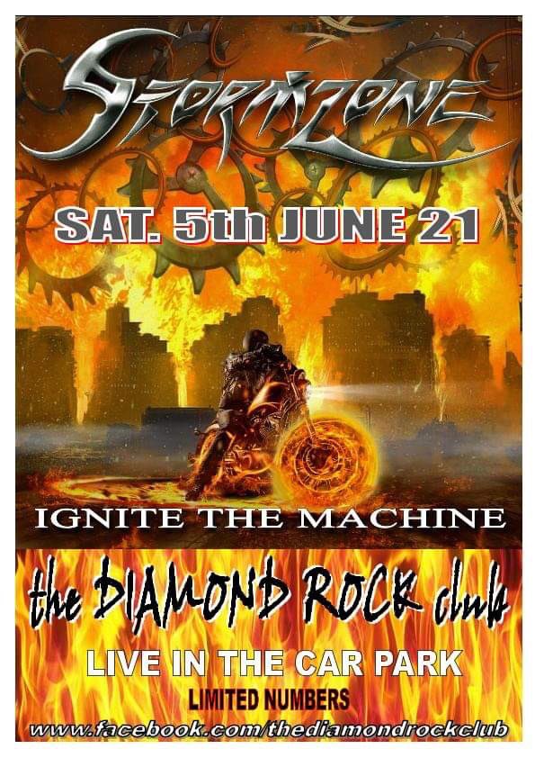 StormzoneUK's tweet photo. Stormzone back at the Diamond Rock Club in Ahoghill on June 5th for a special outdoors show! Get rid of your lockdown blues with some blasting metal! #stormzone #metal #livemusic #heavymetal #powermetal https://t.co/MBocRde9Np